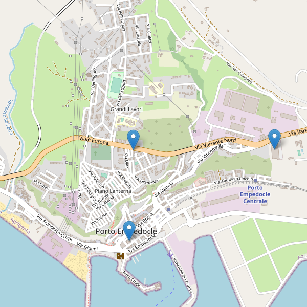 Thumbnail mappa supermercati di Porto Empedocle