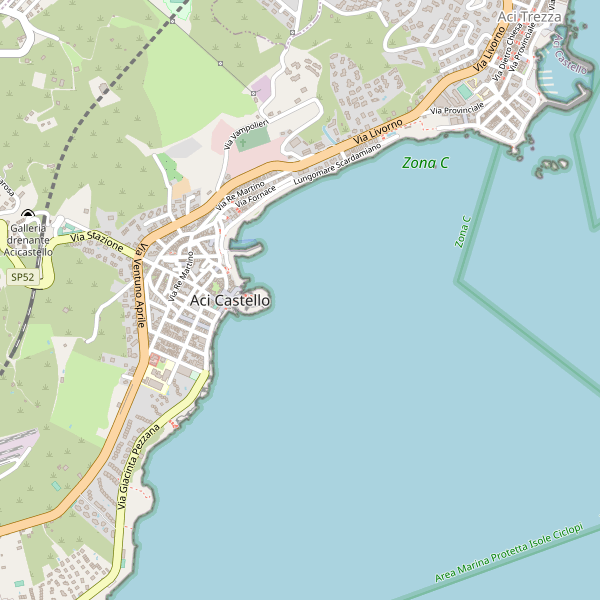 Thumbnail mappa taxi di Aci Castello