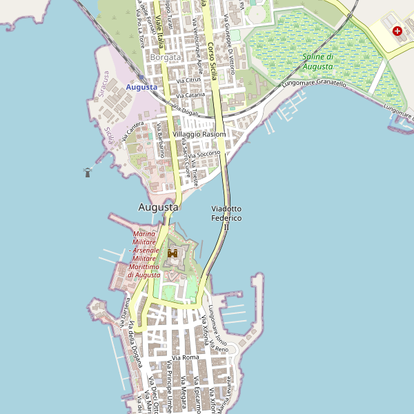 Thumbnail mappa taxi di Augusta