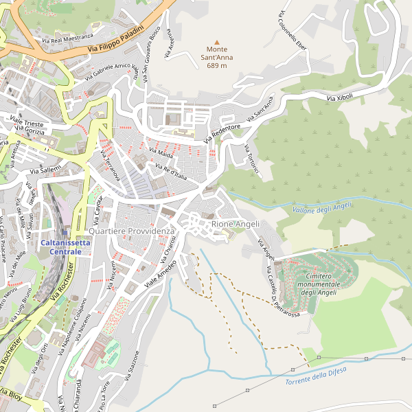 Thumbnail mappa taxi di Caltanissetta