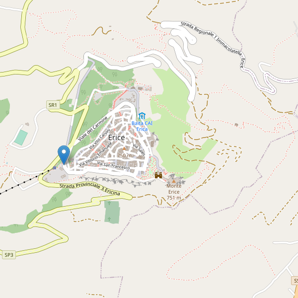 Thumbnail mappa taxi di Erice