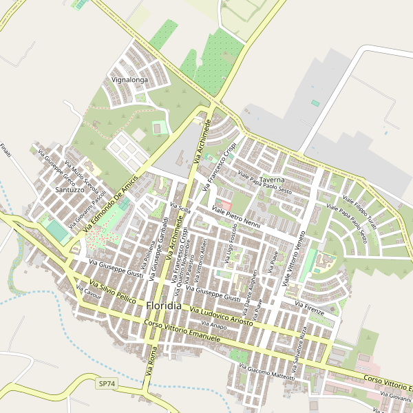 Thumbnail mappa taxi di Floridia