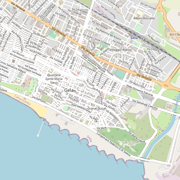 Thumbnail mappa taxi di Gela