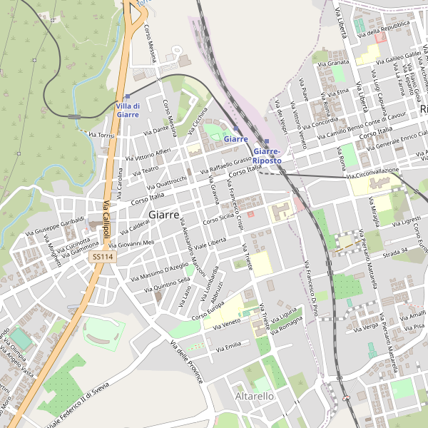 Thumbnail mappa taxi di Giarre