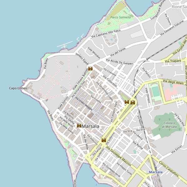 Thumbnail mappa taxi di Marsala