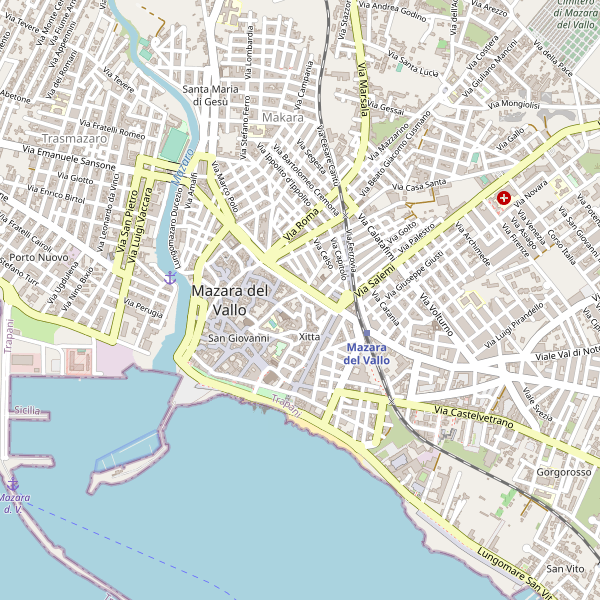 Thumbnail mappa taxi di Mazara del Vallo