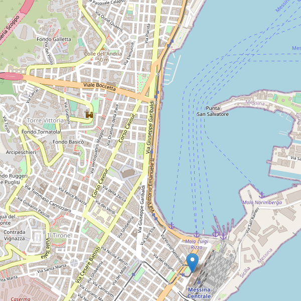 Thumbnail mappa taxi di Messina