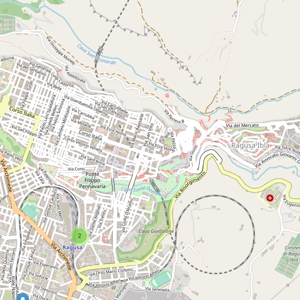 Thumbnail mappa taxi di Ragusa