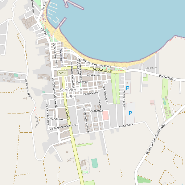 Thumbnail mappa taxi di San Vito Lo Capo
