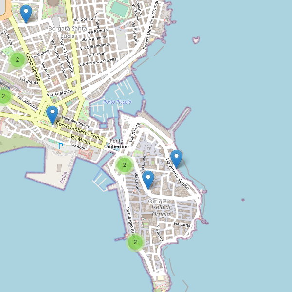 Thumbnail mappa taxi di Siracusa