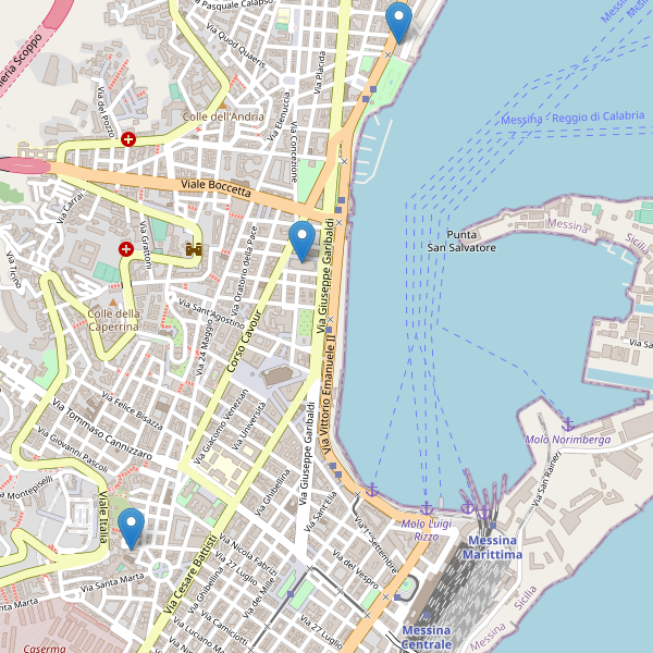 Thumbnail mappa teatri di Messina