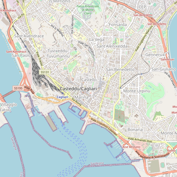 Thumbnail mappa traghetti di Cagliari