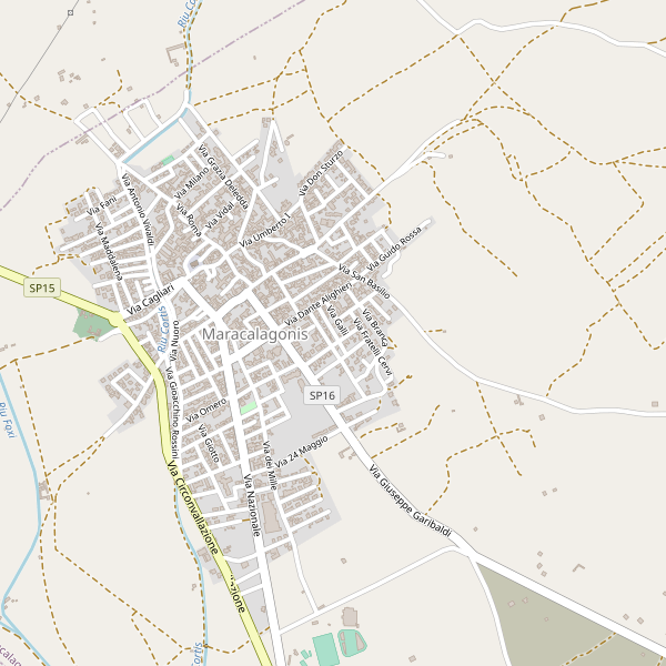 Thumbnail mappa stradale di Maracalagonis