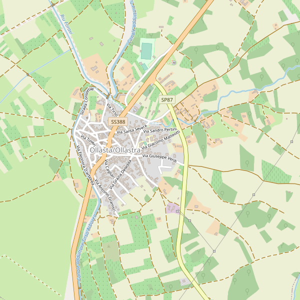 Thumbnail mappa stradale di Ollastra
