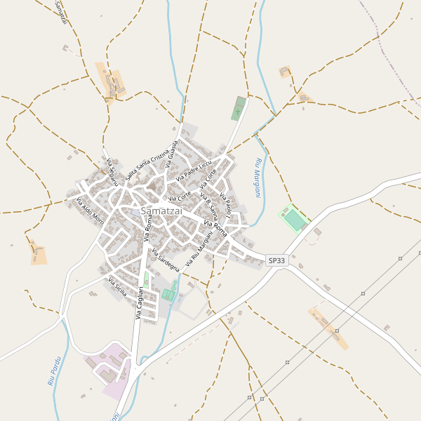 Thumbnail mappa stradale di Samatzai