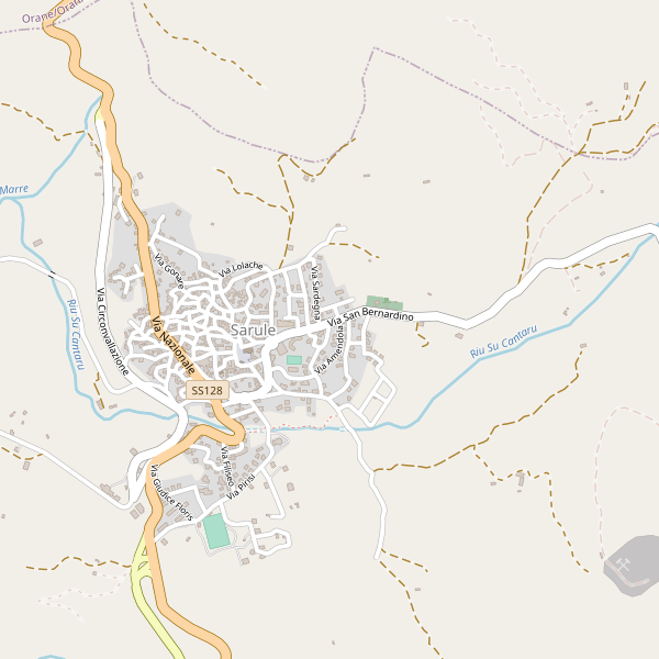 Thumbnail mappa stradale di Sarule