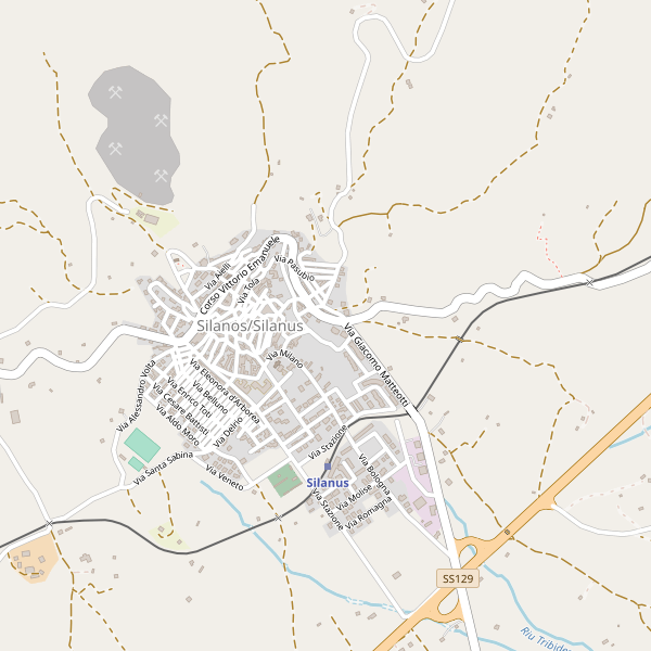 Mappa Parcheggi Biciclette Di Silanus - Lombardo Geosystems