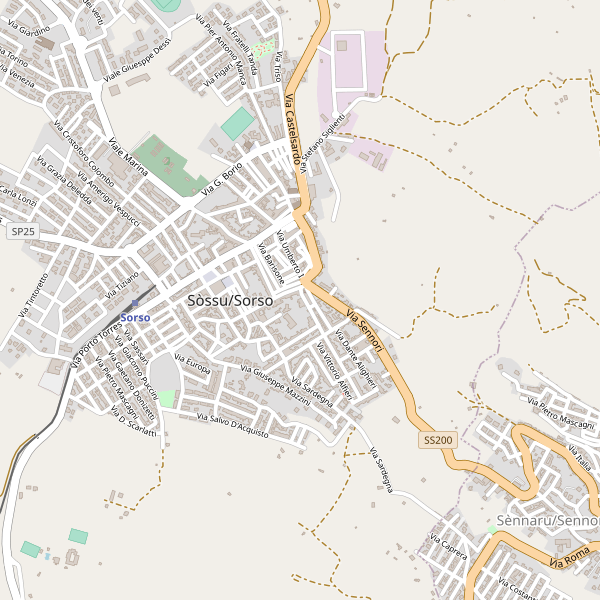 Thumbnail mappa stradale di Sorso