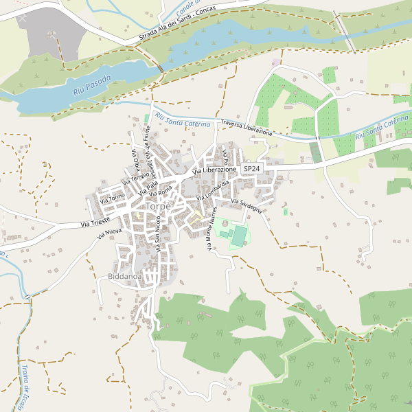 Thumbnail mappa stradale di Torpè