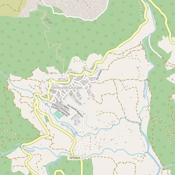 Thumbnail mappa stradale di Urzulei