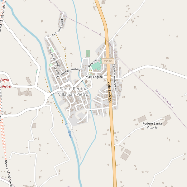 Thumbnail mappa stradale di Villa San Pietro