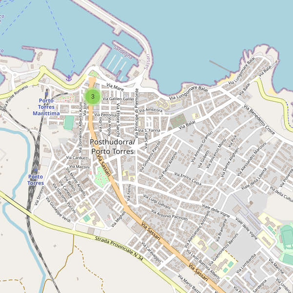 Thumbnail mappa bancomat di Porto Torres