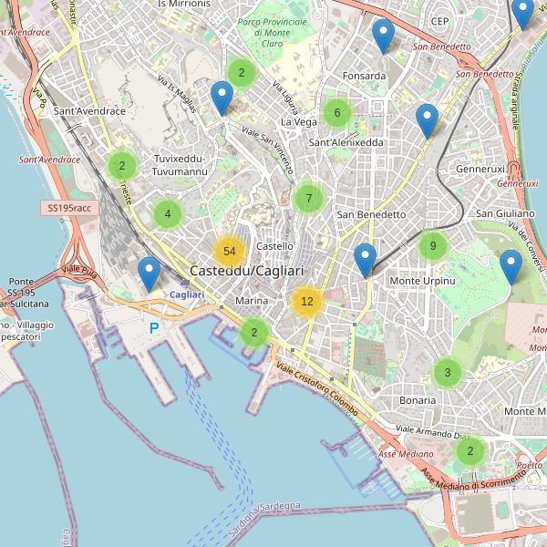 Thumbnail mappa bar di Cagliari