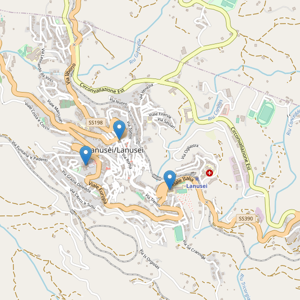 Thumbnail mappa chiese di Lanusei