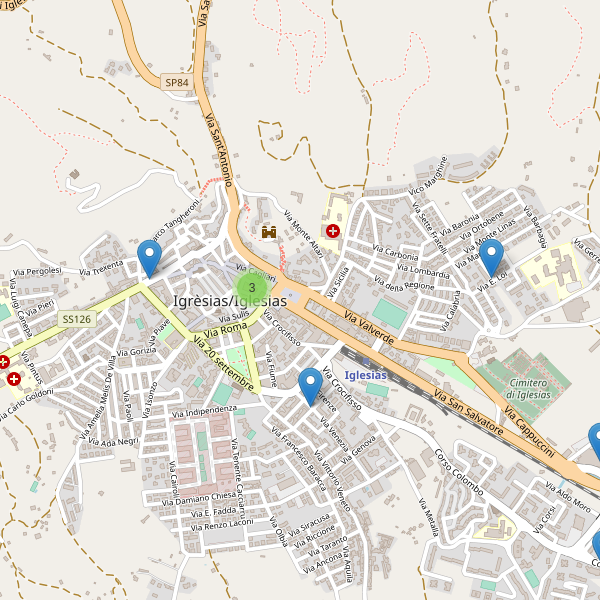 Thumbnail mappa farmacie di Iglesias