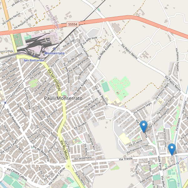 Thumbnail mappa farmacie di Monserrato