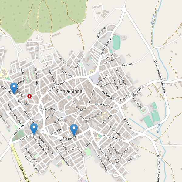 Thumbnail mappa farmacie di Sinnai