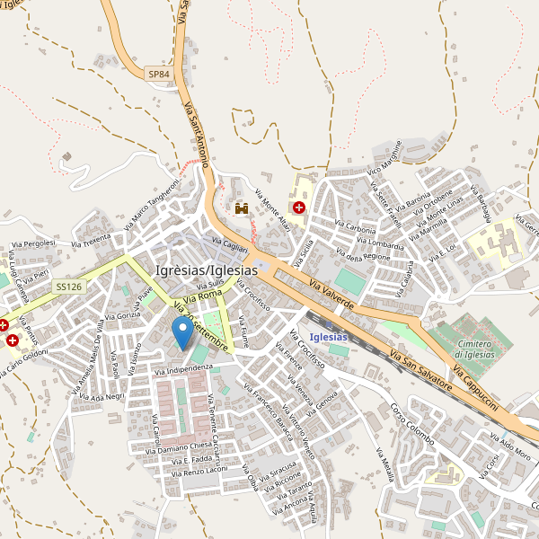 Thumbnail mappa hotel di Iglesias