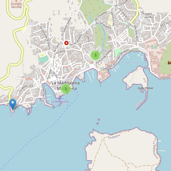 Thumbnail mappa hotel di La Maddalena