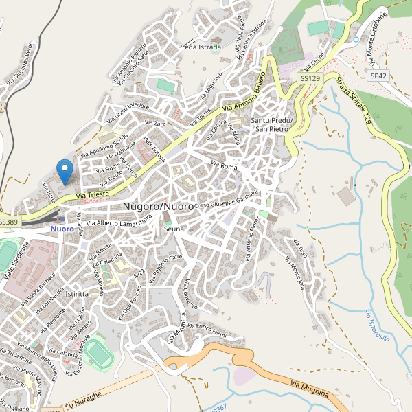 Thumbnail mappa hotel di Nuoro