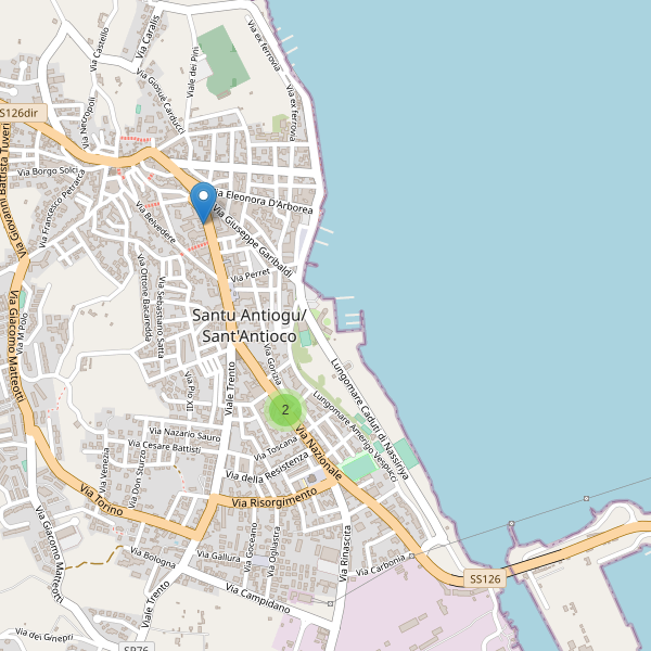 Thumbnail mappa hotel di Sant'Antioco