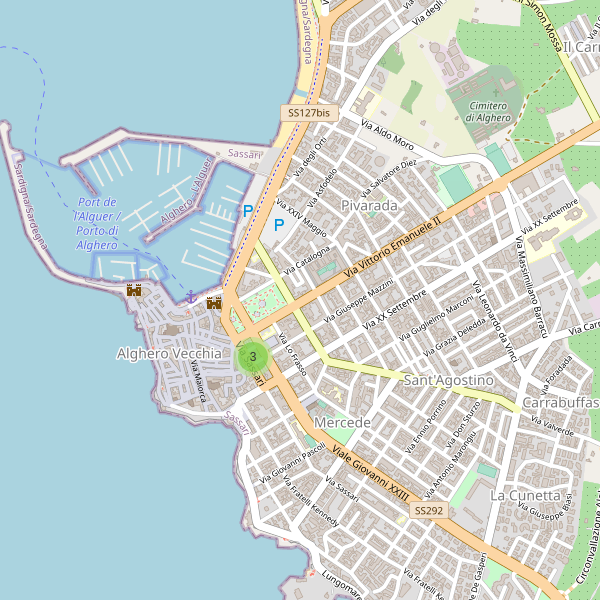 Thumbnail mappa mercati di Alghero