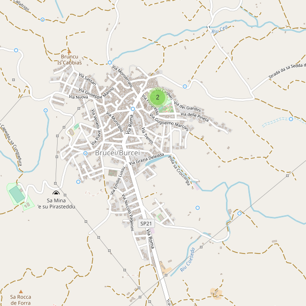 Thumbnail mappa parcheggi di Burcei