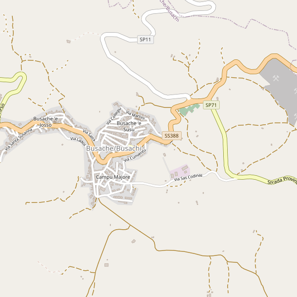 Thumbnail mappa parcheggi di Busachi