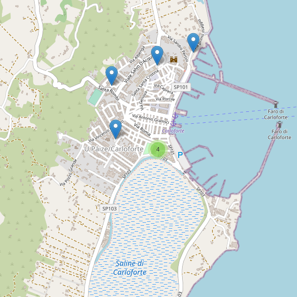 Thumbnail mappa parcheggi di Carloforte