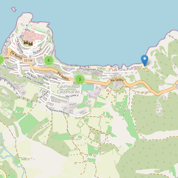 Thumbnail mappa parcheggi di Castelsardo