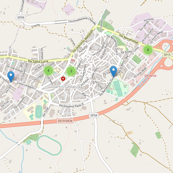 Thumbnail mappa parcheggi di Ghilarza