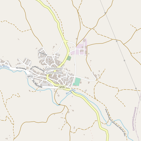 Thumbnail mappa parcheggi di Gonnosnò