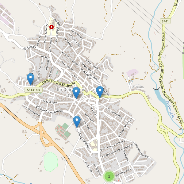 Thumbnail mappa parcheggi di Ittiri