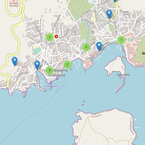Thumbnail mappa parcheggi di La Maddalena