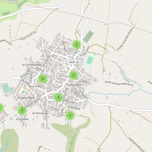 Thumbnail mappa parcheggi di Mogoro