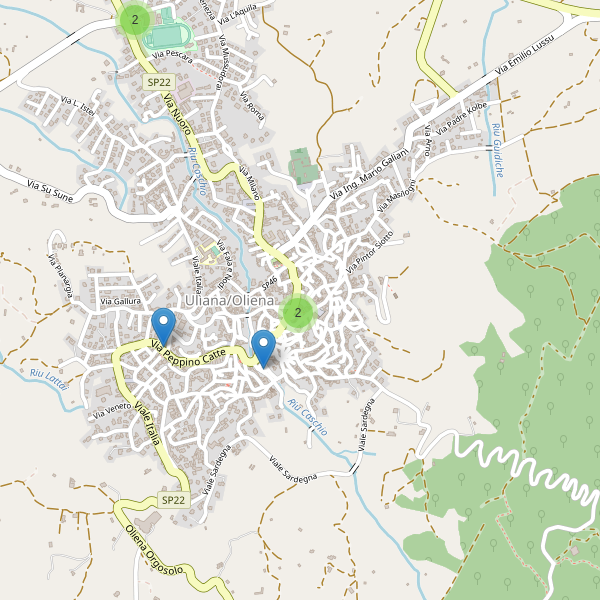Thumbnail mappa parcheggi di Oliena