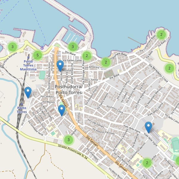 Thumbnail mappa parcheggi di Porto Torres