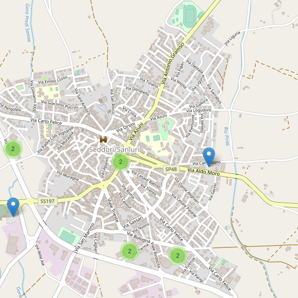 Thumbnail mappa parcheggi di Sanluri
