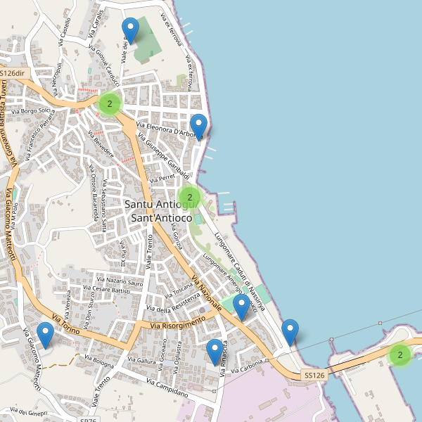 Thumbnail mappa parcheggi di Sant'Antioco