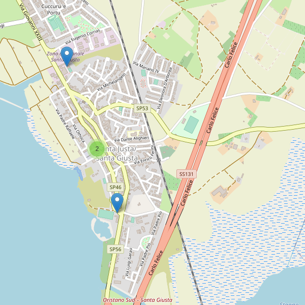 Thumbnail mappa parcheggi di Santa Giusta
